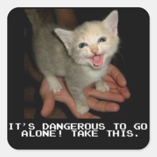 C'est dangereux d'aller seul Stickers