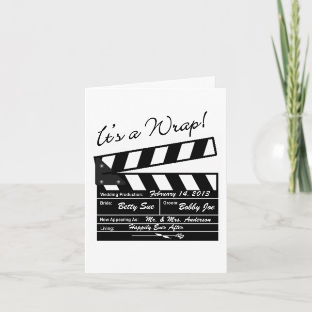C'est dans la boîte - Merci pour votre mariage de  (Devant)