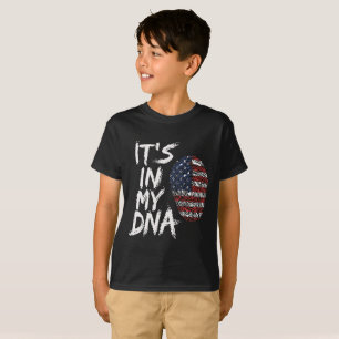 c'est dans mon ADN T-shirt souvenir de drapeau amé