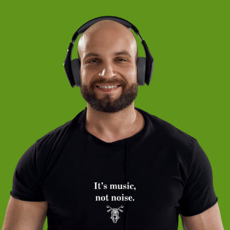 C'est de la musique, pas du bruit, t-shirt moto