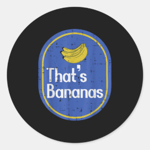 C'est des Bananes Autocollant Costume de Fruit Hal