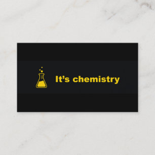 c'est des cartes de visite de chimie