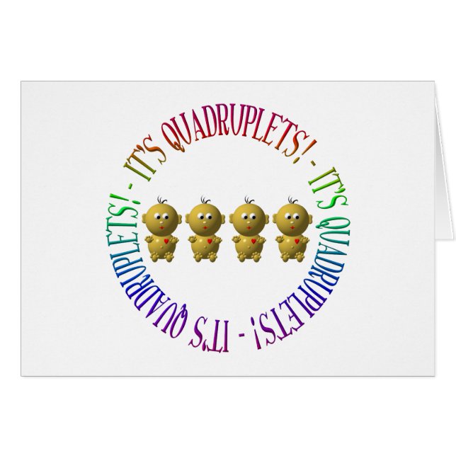 C'est des quadruplets ! (Devant horizontal)