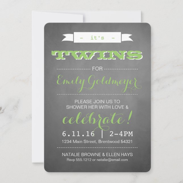 C'EST DES VINS !  INVITATIONS À LA DOUCHE (Devant)