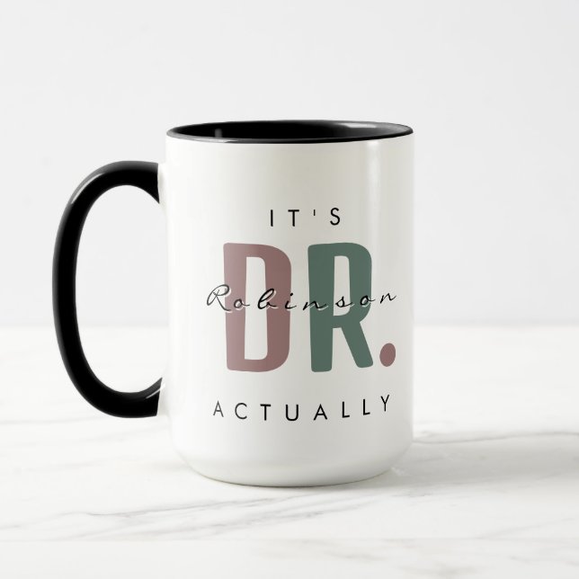 C'est Dr. [Nom Personnalisé] En Fait Grosse Mug (Gauche)