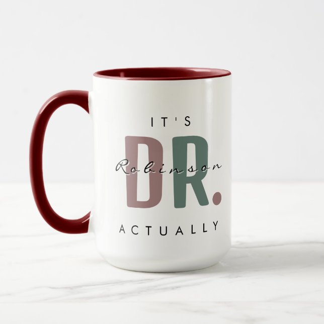 C'est Dr. [Nom Personnalisé] En Fait Grosse Mug (Gauche)