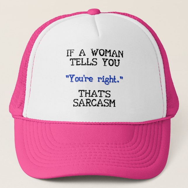 C'est drôle casquette sarcasme (Devant)