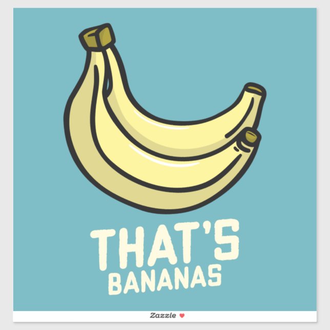 C'EST DRÔLE DE BANANAS BANANA DECAL STICKER FOR CA (Feuille)