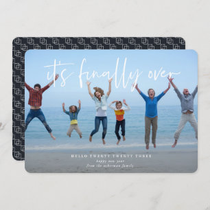 C'est fini   Bonjour Carte photo de vacances 2022