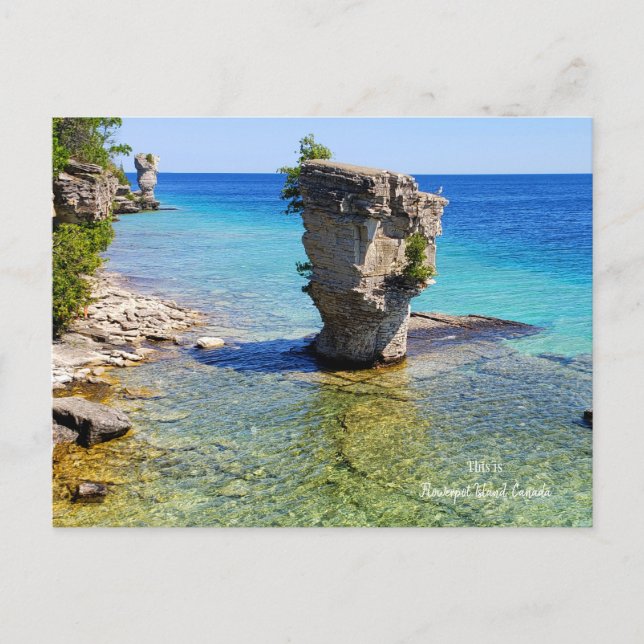 C'est Flowerpot Island, Canada Carte postale (Devant)