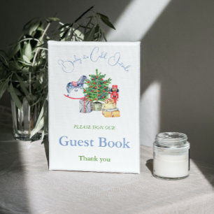 C'est Froid Dehors Livre D'or pour la Baby Shower 