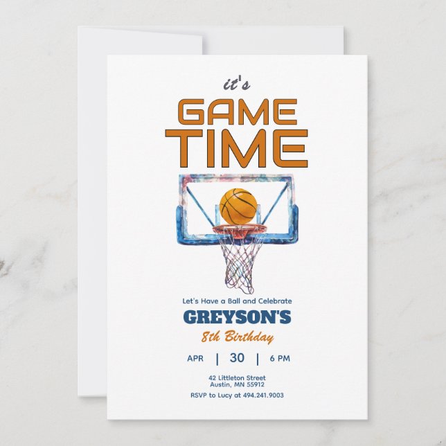 C'est Jeu Time Any Age Anniversaire Invitation (Devant)