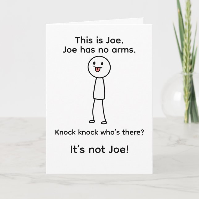 C'est Joe carte de vœux drôle (Devant)
