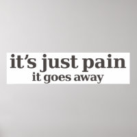 c'est juste un poster de douleur