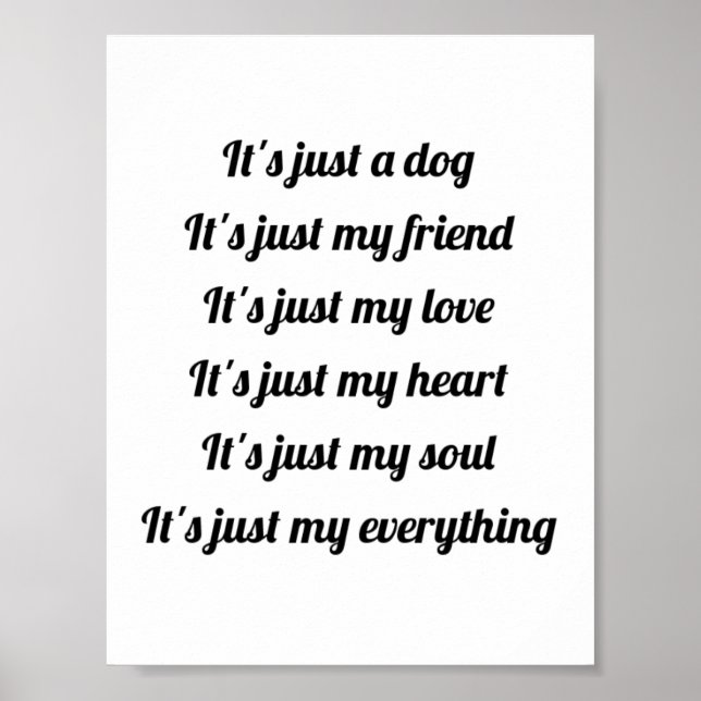 C'est juste une affiche de chien (Devant)