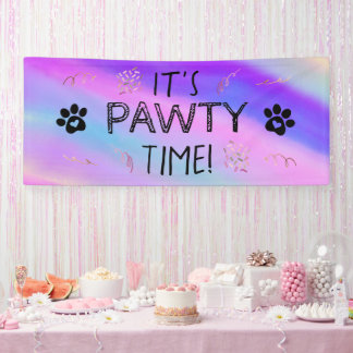 C'est la bannière du temps de pawty