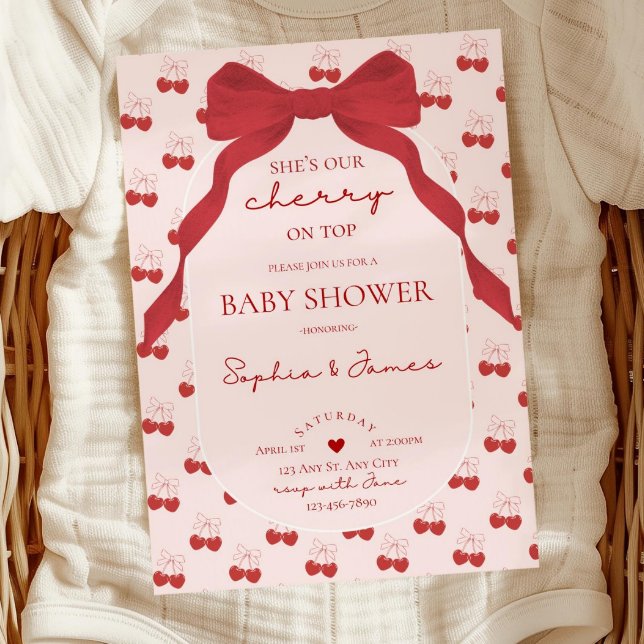 C'est la cerise sur le gâteau invitation à une bab (Créateur téléchargé)