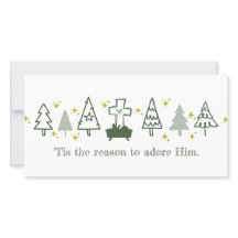 C'EST LA RAISON Christian Nativité Carte de Noël