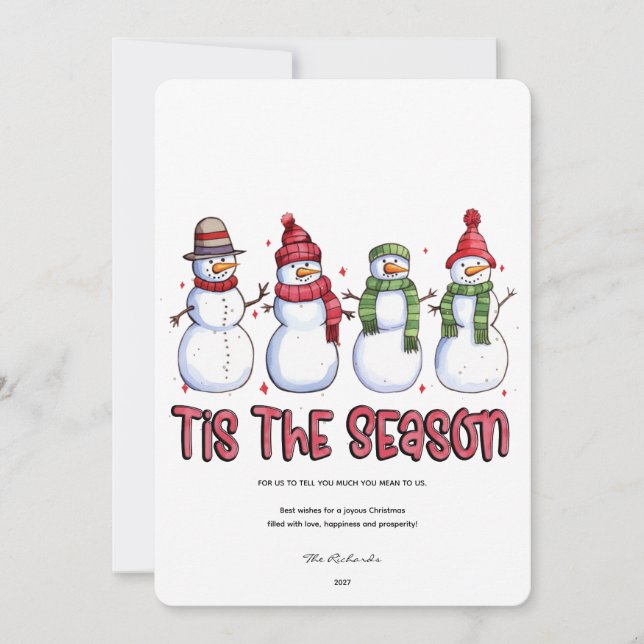 C'est la saison carte de Noël (Devant)