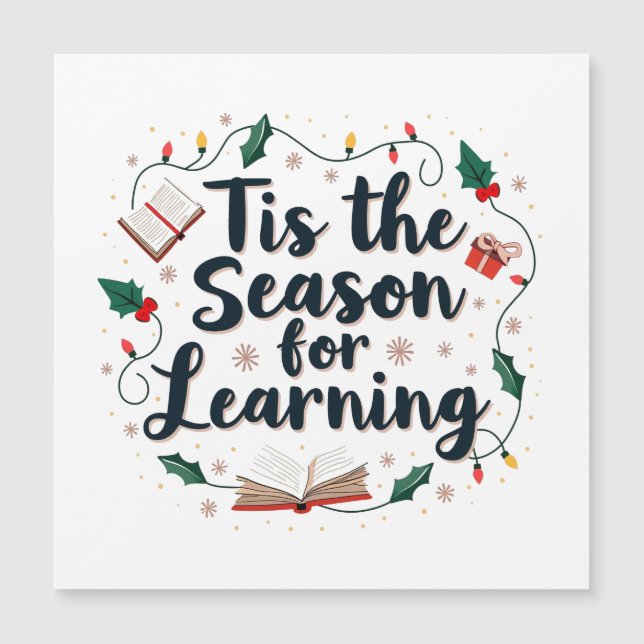C'est la saison de l'apprentissage Noël Enseignant (Devant)