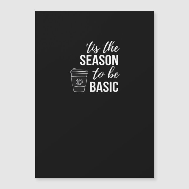 C'est la saison d'être basique (Devant)