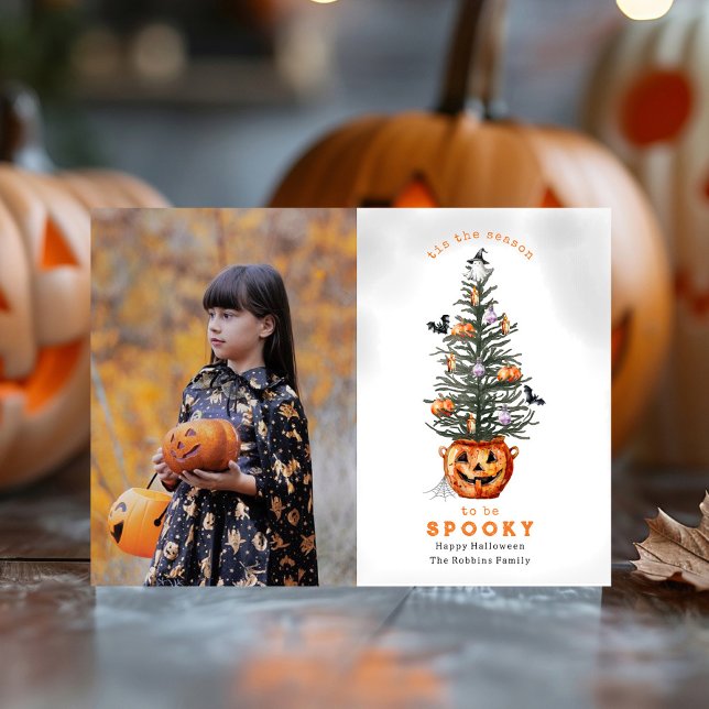 C'Est La Saison Éffrayant Halloween Tree Photo (Créateur téléchargé)