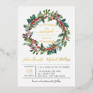 C'Est La Saison Faire-part de mariage de Noël
