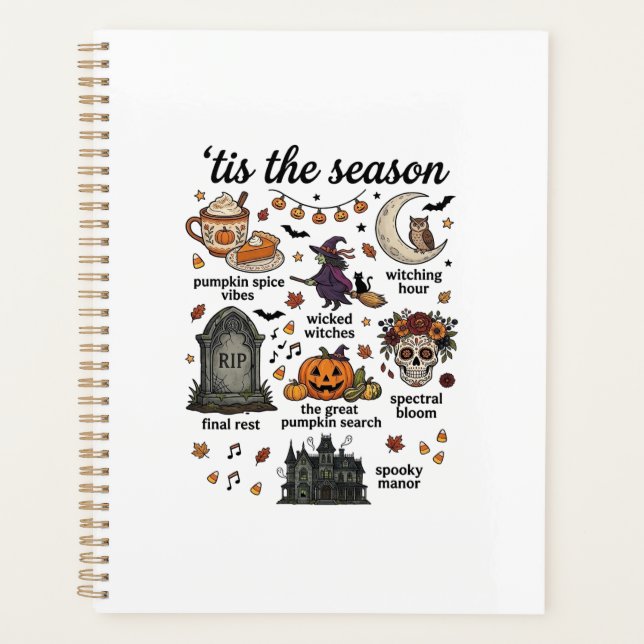 C'est la saison Halloween Sorcière Citrouille Crân (Devant)