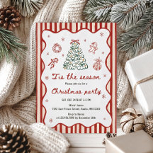 C'est la saison Invitation à la fête de Noël joyeu