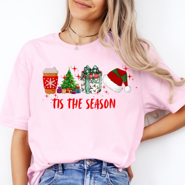 C'Est La Saison Joyeux Noël Femen Mignonne T-Shirt (Tis The Season Christmas Shirt)