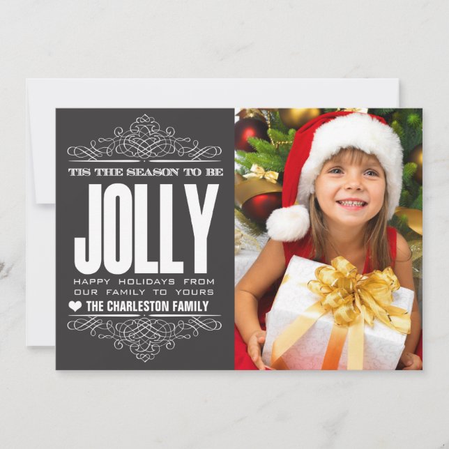 C'Est La Saison Noël Fête Carte photo Famille (Devant)