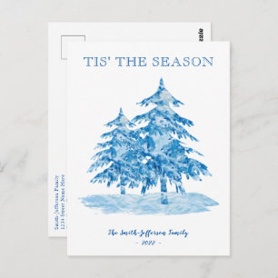 C'est la saison Painterly Christmas Tree carte pos