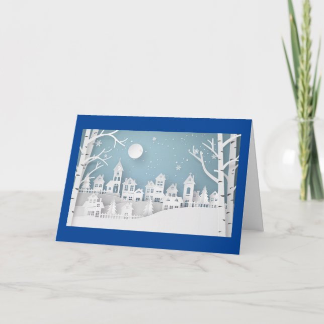 C'EST LA SAISON "POUR DÉCORER" NOËL SOUHAITE CARTE (Devant)