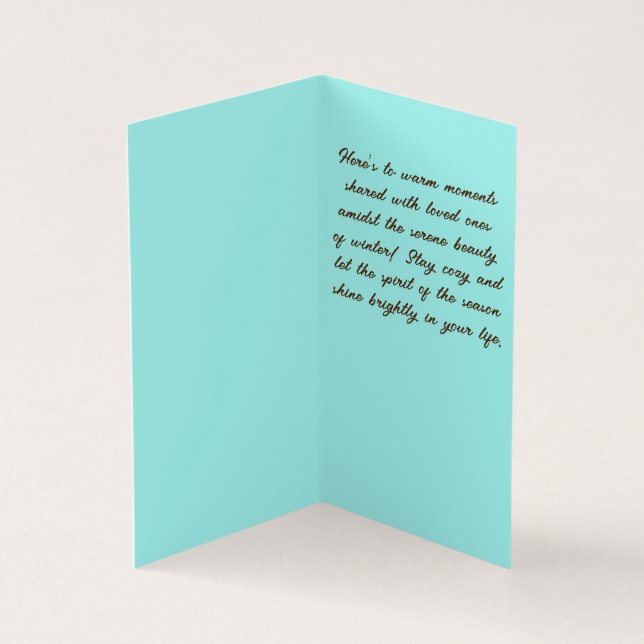 C'est la saison pour être joyeux carte de Noël (Inside)