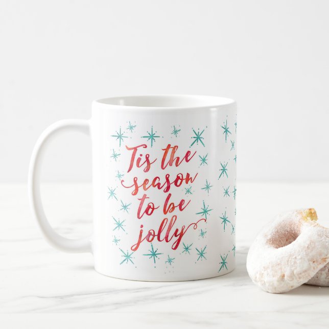 C'est la saison pour être joyeux Noël Mug (Avec donut)