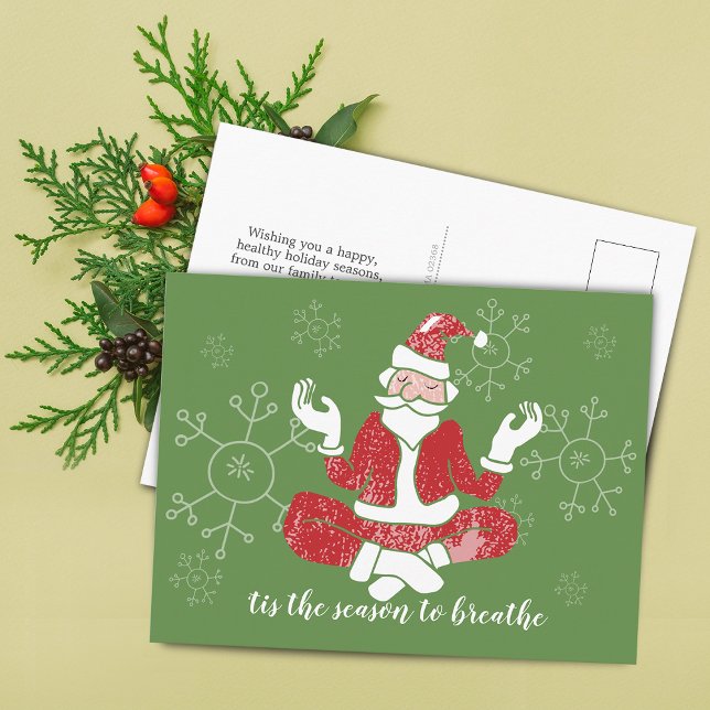 C'est la saison pour respirer carte postale (Tis The Season To Breathe Postcard)
