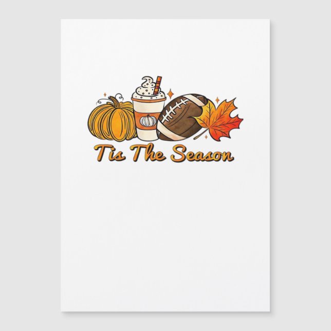 C'est la saison Thanksgiving Feuille Épice Footbal (Devant)