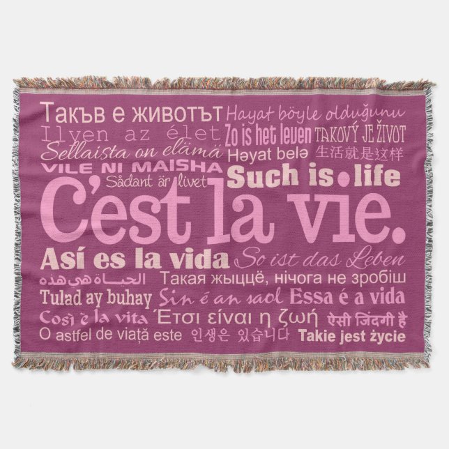 C'est La Vie jeter la couverture (Devant)