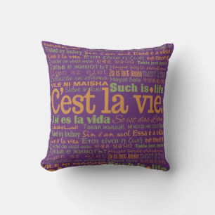 C'est La Vie oreillers de lancement personnalisés