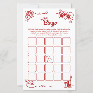 C'est l'Amore Bridal Bingo Activité de Mariage Ita