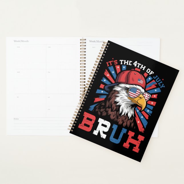 C'est le 4 juillet Bruh Aigle américain Patriote (Devant avec enveloppe)