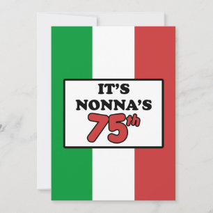 C'est le 75ème anniversaire de Nonna, Invitation d