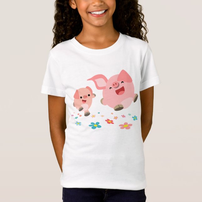 C'est le printemps! ! - Deux mignons T-shirt pour  (Devant)