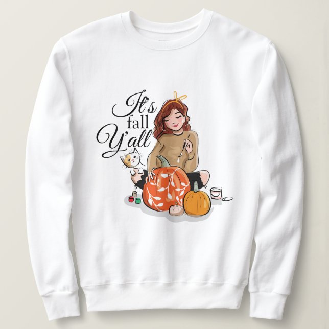 C'est le sweatshirt de l'automne Y'all (Design devant)