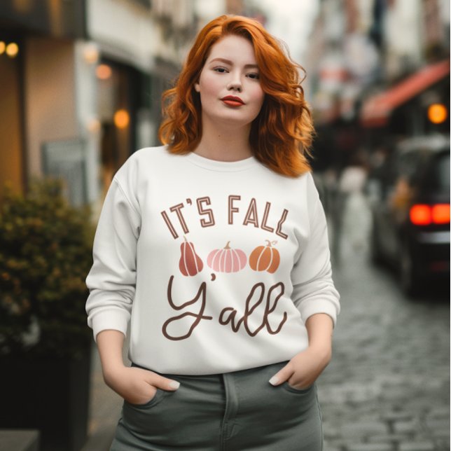 C'est le Sweatshirt de l'automne Y'All, Halloween  (It's Fall Y'all Sweatshirt, Cozy Vibes, Autumn Vibes, Fall Lover Gift, Stylish Fall Shirt)