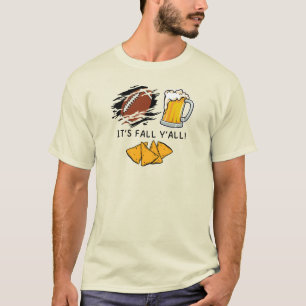 C'est le T-shirt de la bière et des chips de footb