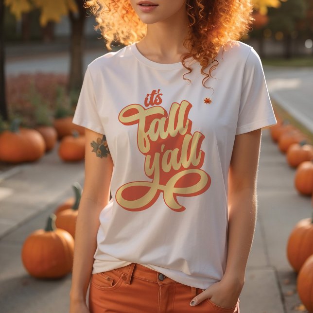 C'est le T-shirt de style rétro Fall Y'all (Créateur téléchargé)