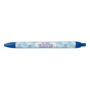 C'est les stylos bleus d'un canard de garçon