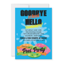 C'est l'été ! Invitations du pool Party