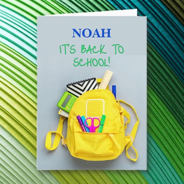 C'est l'heure ! Carte de rentrée scolaire (Créateur téléchargé)